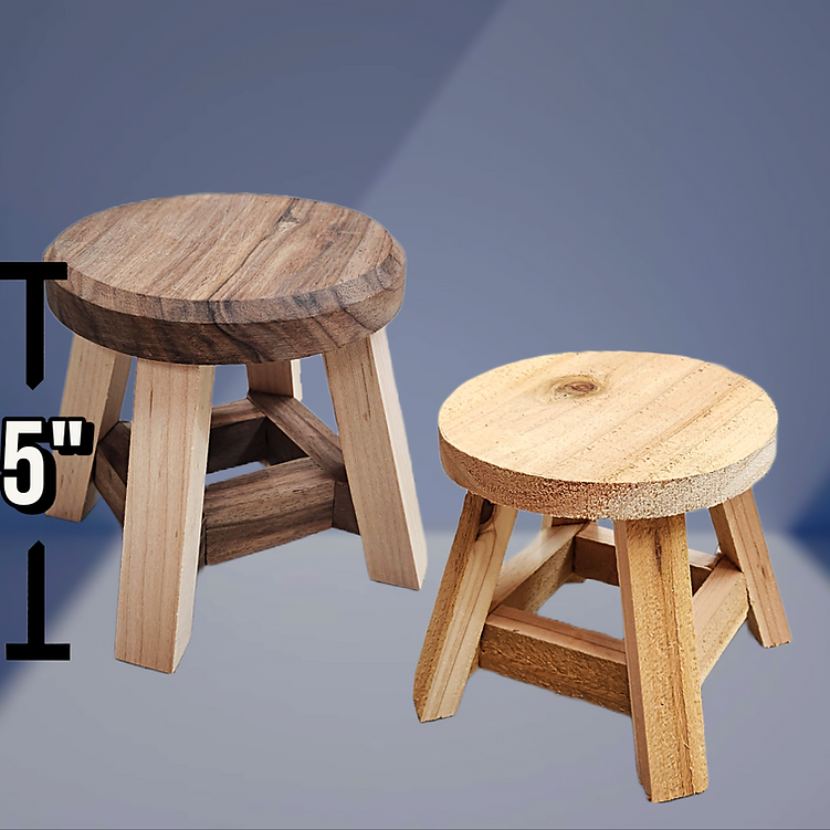 Handcrafted Wooden Small Stool